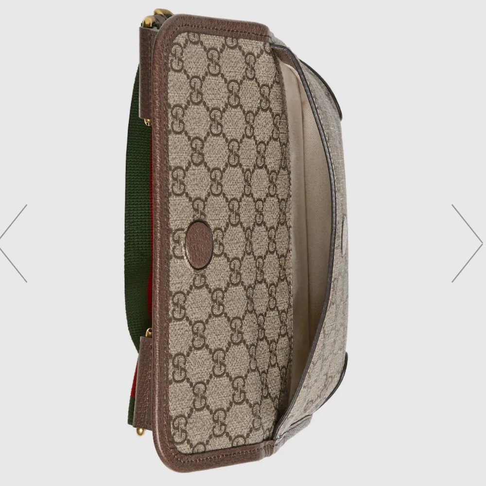 ⚡️Gucci Neo GG Supreme Crossbody Small Messenger Bag with Stripe Canvas Strap - Picture 5 of 16